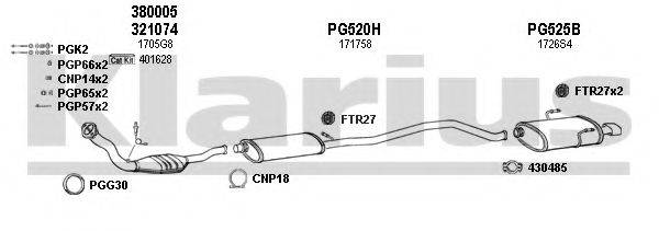 KLARIUS 630497U Система випуску ОГ