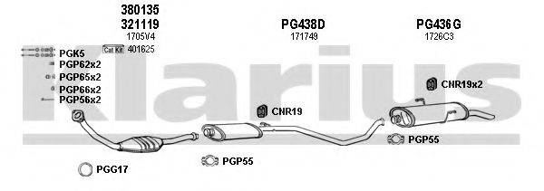 KLARIUS 630638U Система випуску ОГ