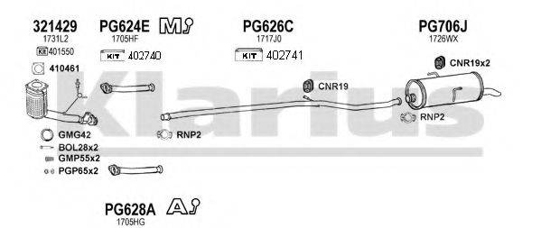 KLARIUS 630808U Система випуску ОГ