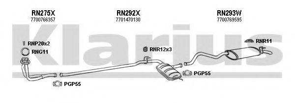 KLARIUS 720095U Система випуску ОГ