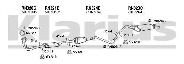 KLARIUS 720108U Система випуску ОГ