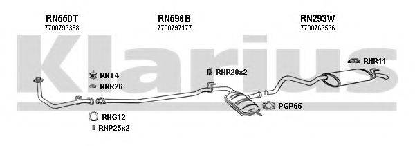 KLARIUS 720384U Система випуску ОГ