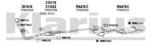 KLARIUS 720492U Система випуску ОГ