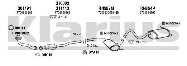 KLARIUS 720693U Система випуску ОГ