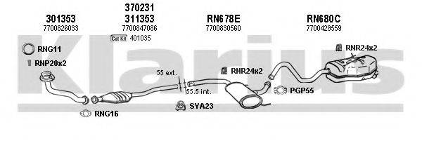 KLARIUS 720716U Система випуску ОГ