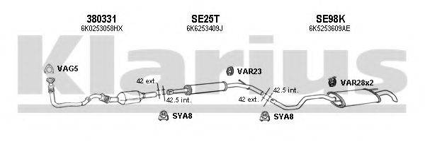 KLARIUS 790139U Система випуску ОГ
