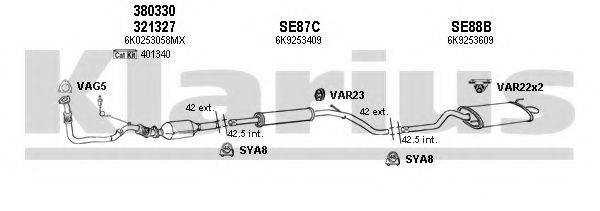 KLARIUS 790166U Система випуску ОГ