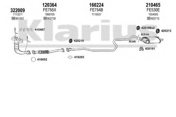 KLARIUS 361771E Система випуску ОГ