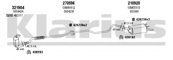 KLARIUS 391473E Система випуску ОГ