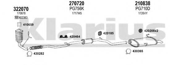KLARIUS 630879E Система випуску ОГ