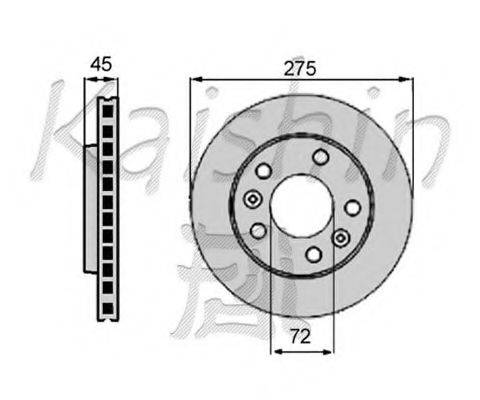 KAISHIN CBR014 гальмівний диск