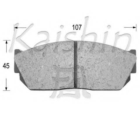 KAISHIN D5013 Комплект гальмівних колодок, дискове гальмо