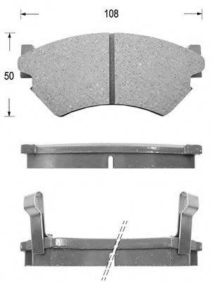 JAPANPARTS PA707 Комплект гальмівних колодок, дискове гальмо