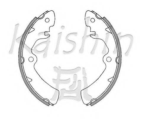 KAISHIN K9910 Комплект гальмівних колодок