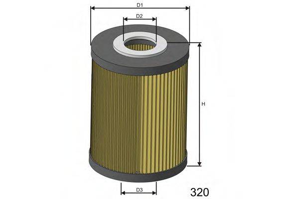 MISFAT F602 Паливний фільтр
