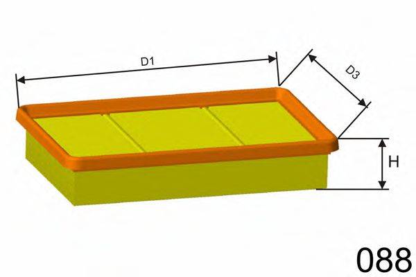 MISFAT P461 Повітряний фільтр