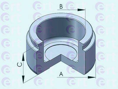ERT 151150C Поршень, корпус скоби гальма