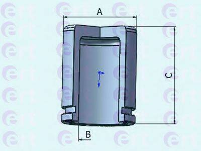 ERT 151209C Поршень, корпус скоби гальма