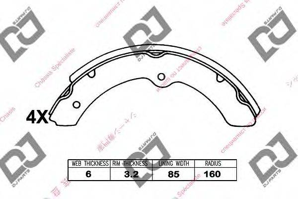 TOYOTA 0449736060 Комплект гальмівних колодок