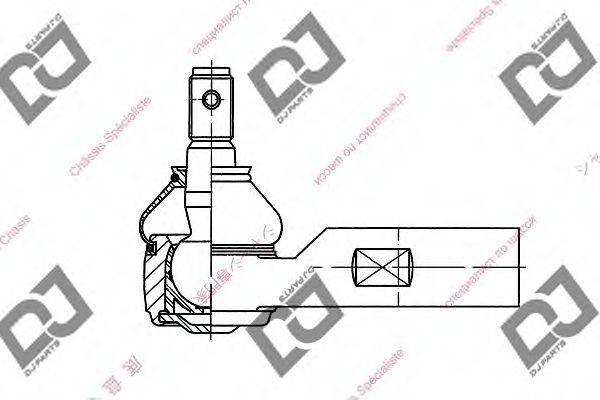 DJ PARTS DE1156 Наконечник поперечної кермової тяги