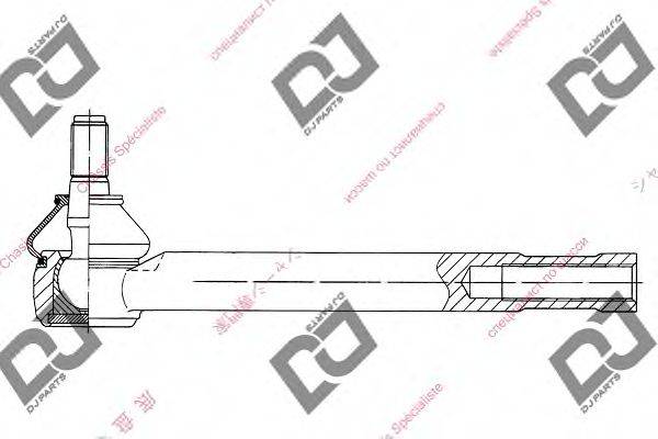 DJ PARTS DE1082 Наконечник поперечної кермової тяги