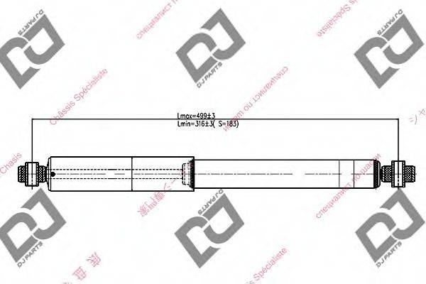 DJ PARTS DS1038GT Амортизатор