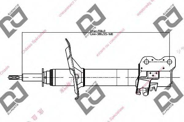 DJ PARTS DS1126GS Амортизатор