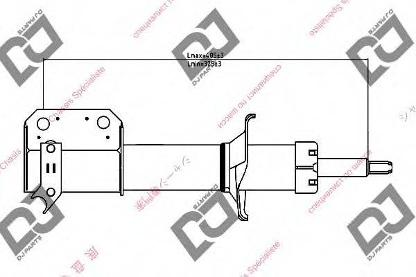 DJ PARTS DS1343GS Амортизатор