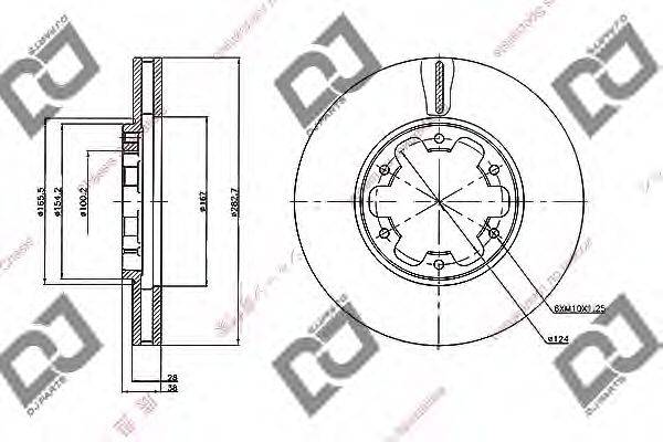 DJ PARTS BD2059 гальмівний диск