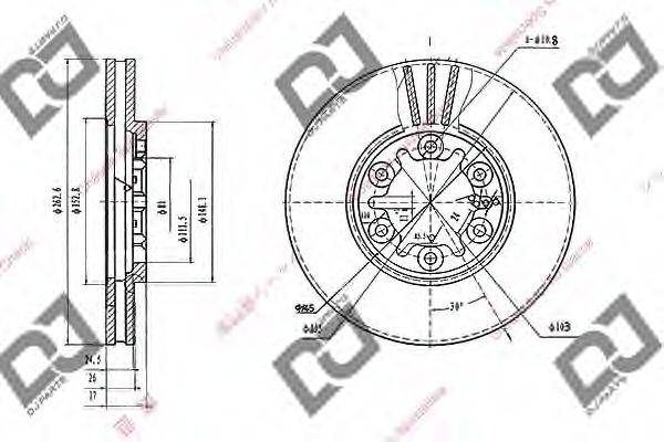 DJ PARTS BD1965 гальмівний диск