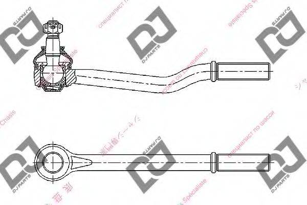 DJ PARTS DE1028 Наконечник поперечної кермової тяги