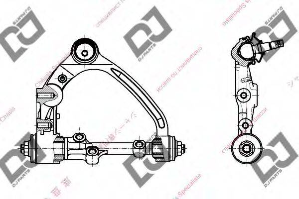 DJ PARTS DA1458 Важіль незалежної підвіски колеса, підвіска колеса