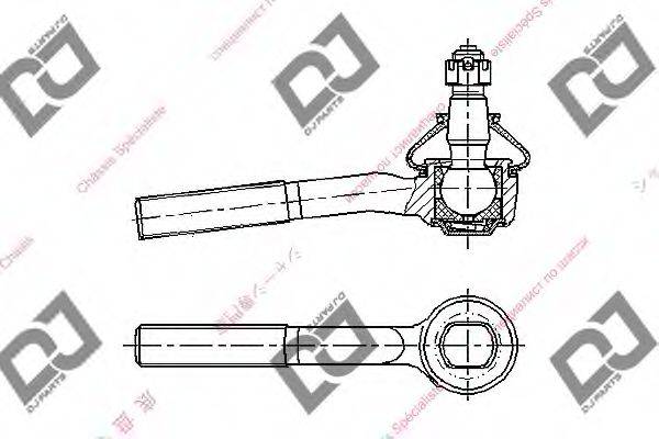 DJ PARTS DE1034 Наконечник поперечної кермової тяги