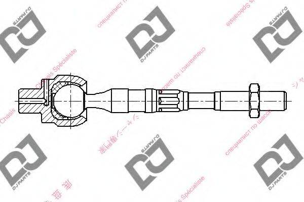 DJ PARTS DR1287 Осьовий шарнір, рульова тяга