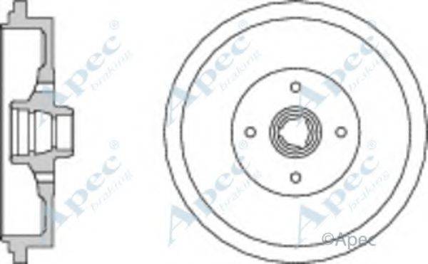 APEC BRAKING DRM9702 Гальмівний барабан