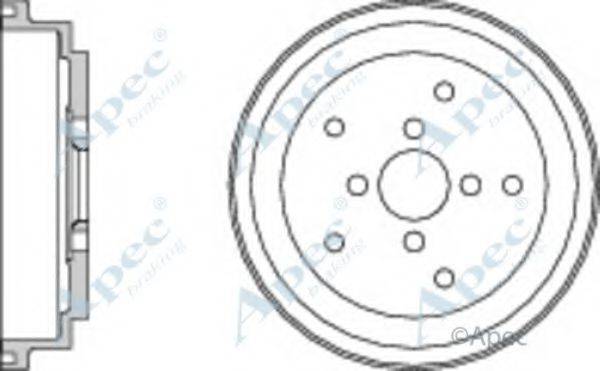 APEC BRAKING DRM9187 Гальмівний барабан