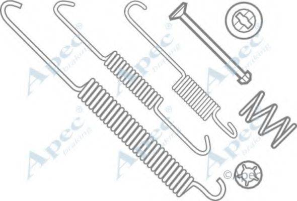 APEC BRAKING KIT640 Комплектуючі, гальмівна колодка