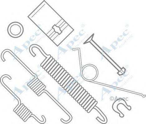 APEC BRAKING KIT800 Комплектуючі, гальмівна колодка