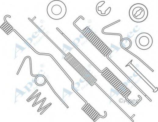 APEC BRAKING KIT851 Комплектуючі, гальмівна колодка