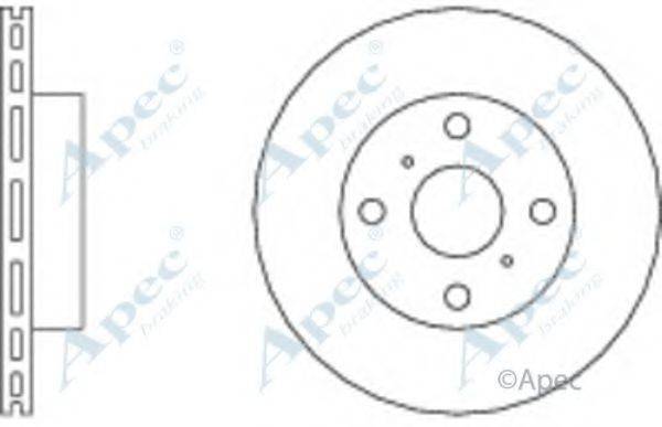 APEC BRAKING DSK183 гальмівний диск