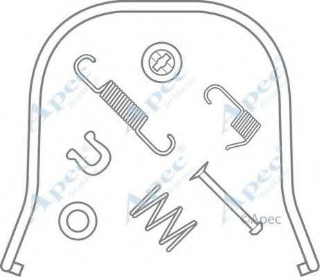 APEC BRAKING KIT872 Комплектуючі, гальмівна колодка