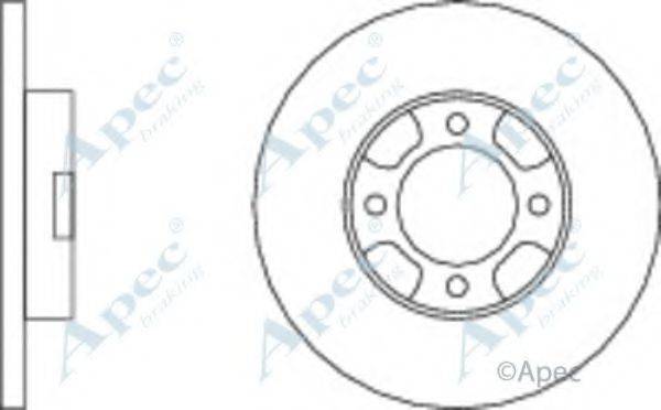 APEC BRAKING DSK203 гальмівний диск