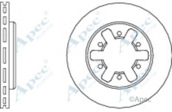 APEC BRAKING DSK215 гальмівний диск