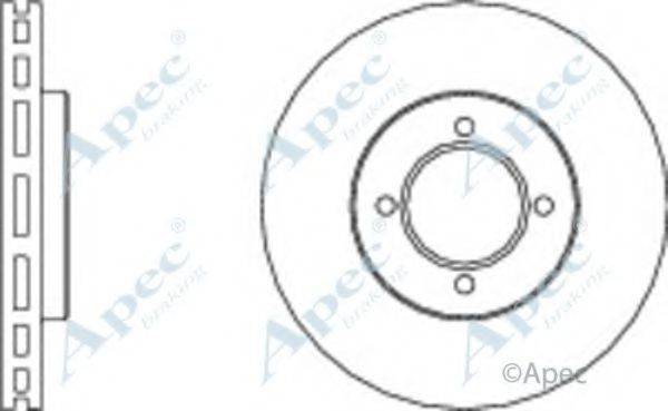 APEC BRAKING DSK371 гальмівний диск