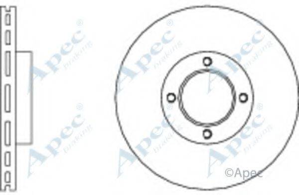 APEC BRAKING DSK581 гальмівний диск