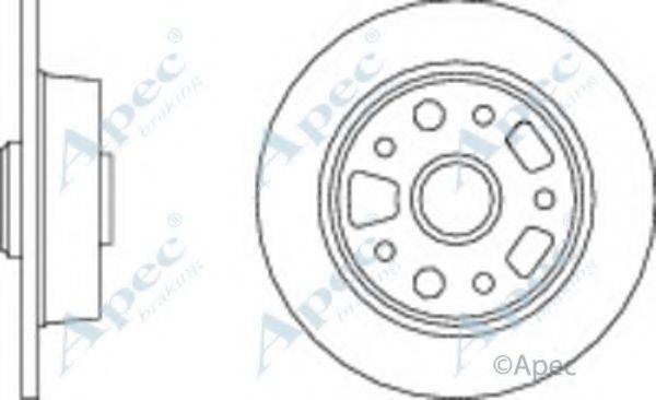 APEC BRAKING DSK725 гальмівний диск