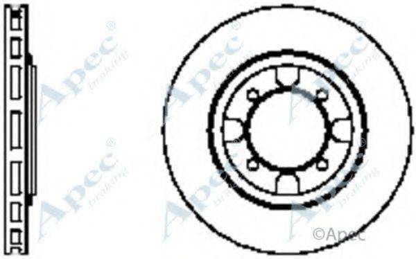 APEC BRAKING DSK761 гальмівний диск