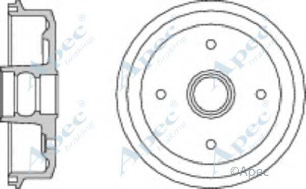 APEC BRAKING DRM9158 Гальмівний барабан