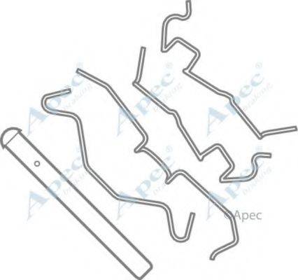 APEC BRAKING KIT1067 Комплектуючі, гальмівні колодки