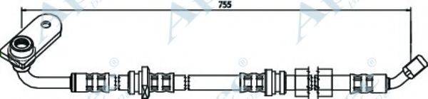 APEC BRAKING HOS3662 Гальмівний шланг